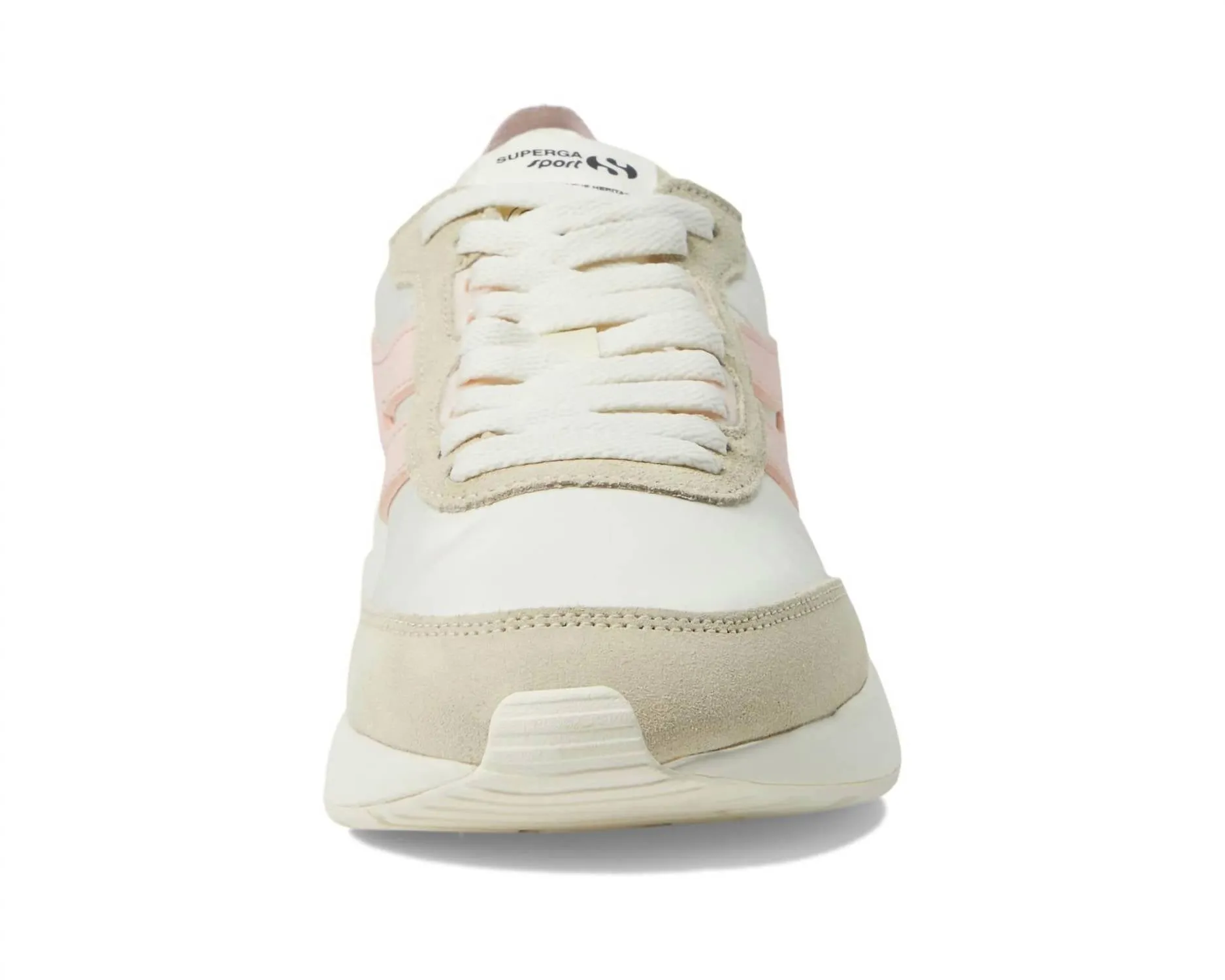 4089 Training 9Ts Slim Sneaker In White/pink/beige