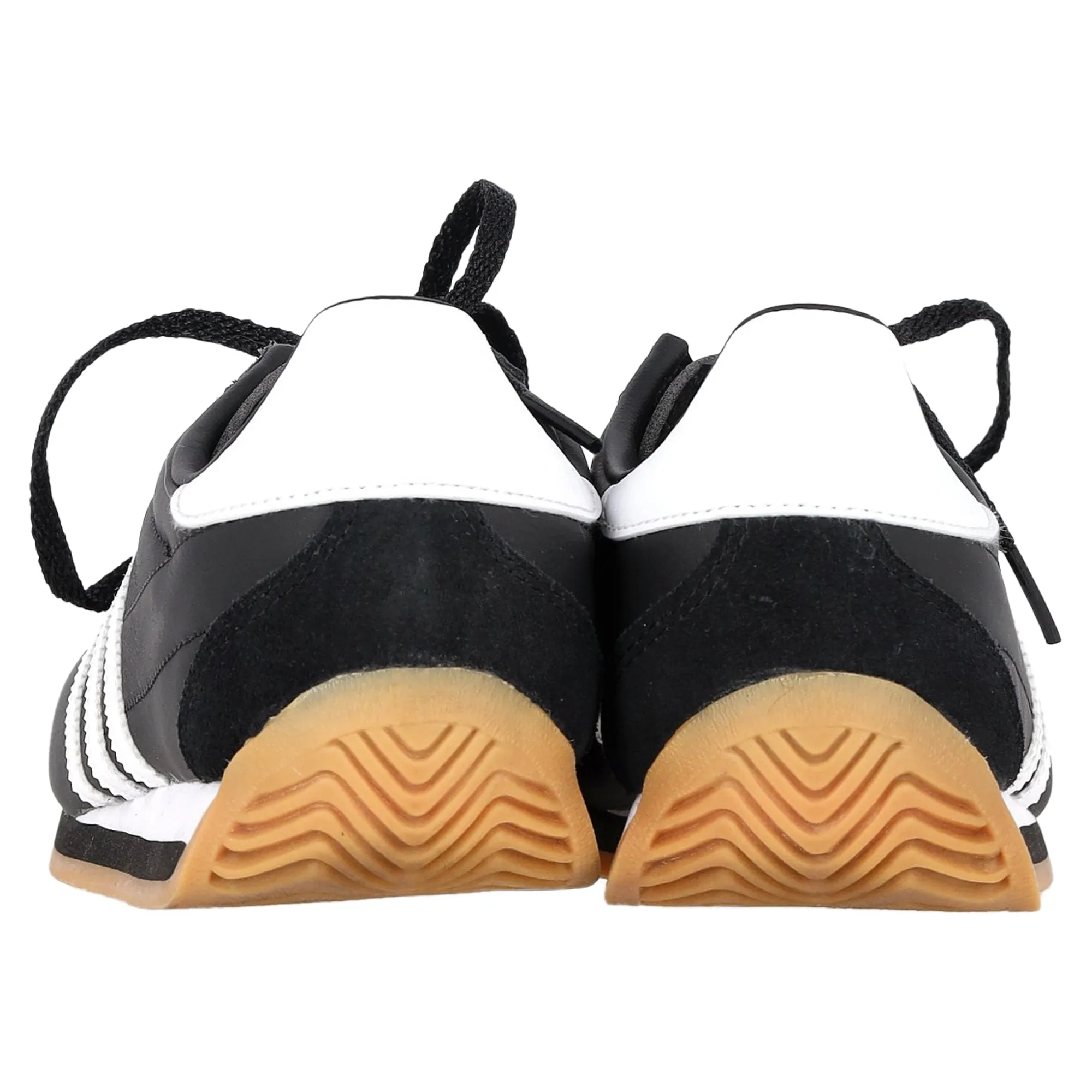 Adidas Country OG Low-Top Sneakers in Black Calfskin Leather