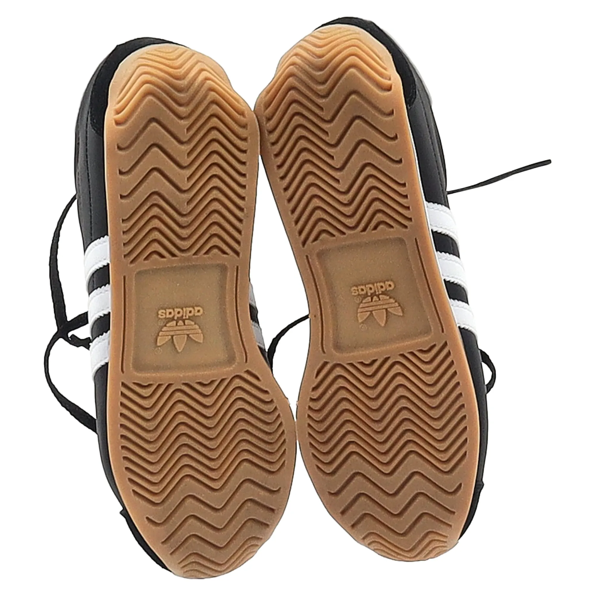 Adidas Country OG Low-Top Sneakers in Black Calfskin Leather
