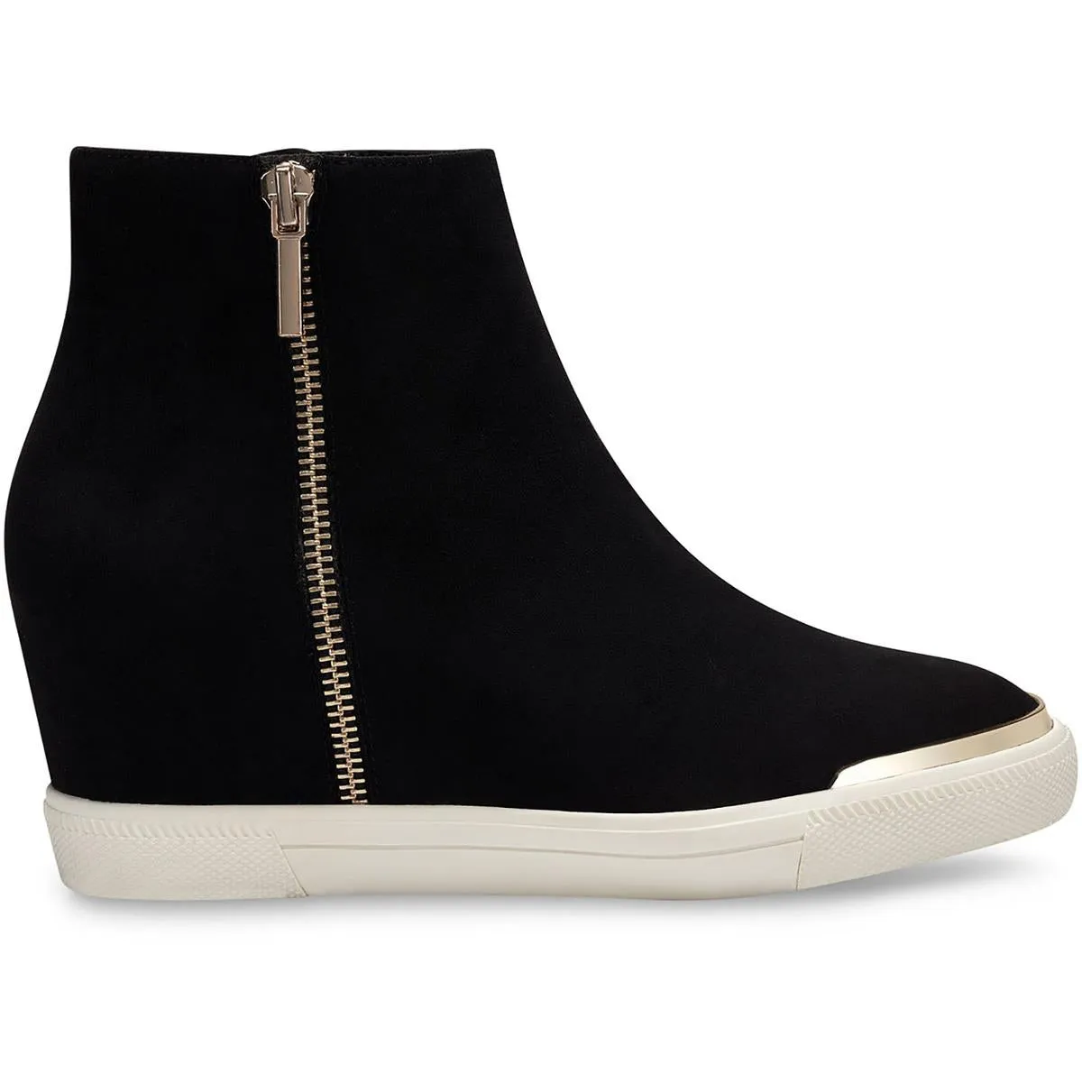 Aivah Womens Microsuede Double Zipper Casual and Fashion Sneakers