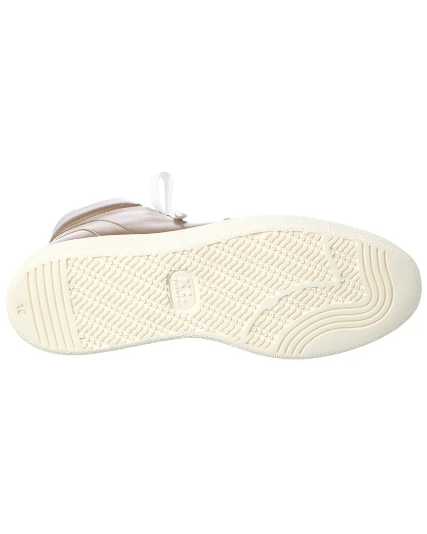 Aquatalia Pete Weatherproof Leather High-Top Sneaker