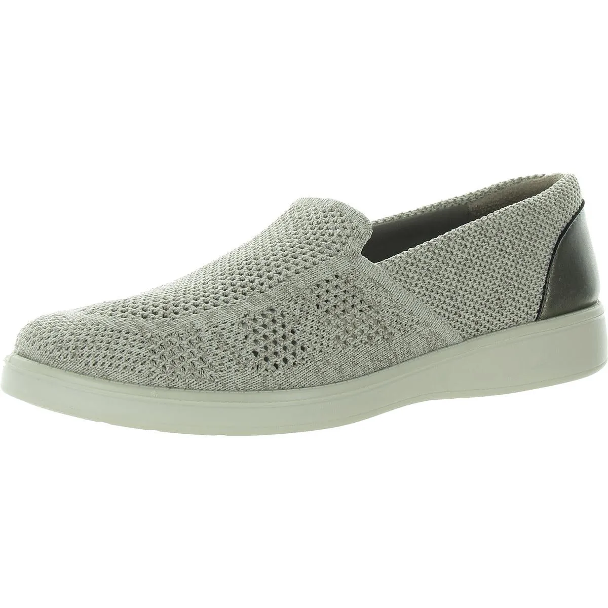 Athena Womens Metallic Knit Slip-On Sneakers