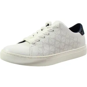 Audrey Womens Leather Metallic Casual and Fashion Sneakers