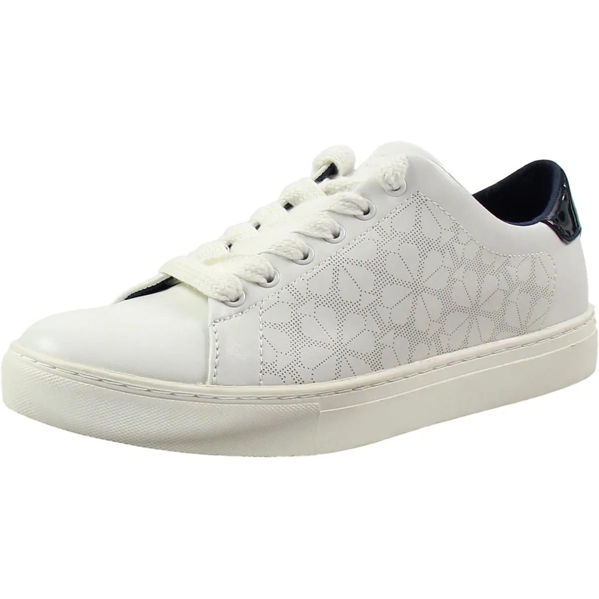 Audrey Womens Leather Metallic Casual and Fashion Sneakers