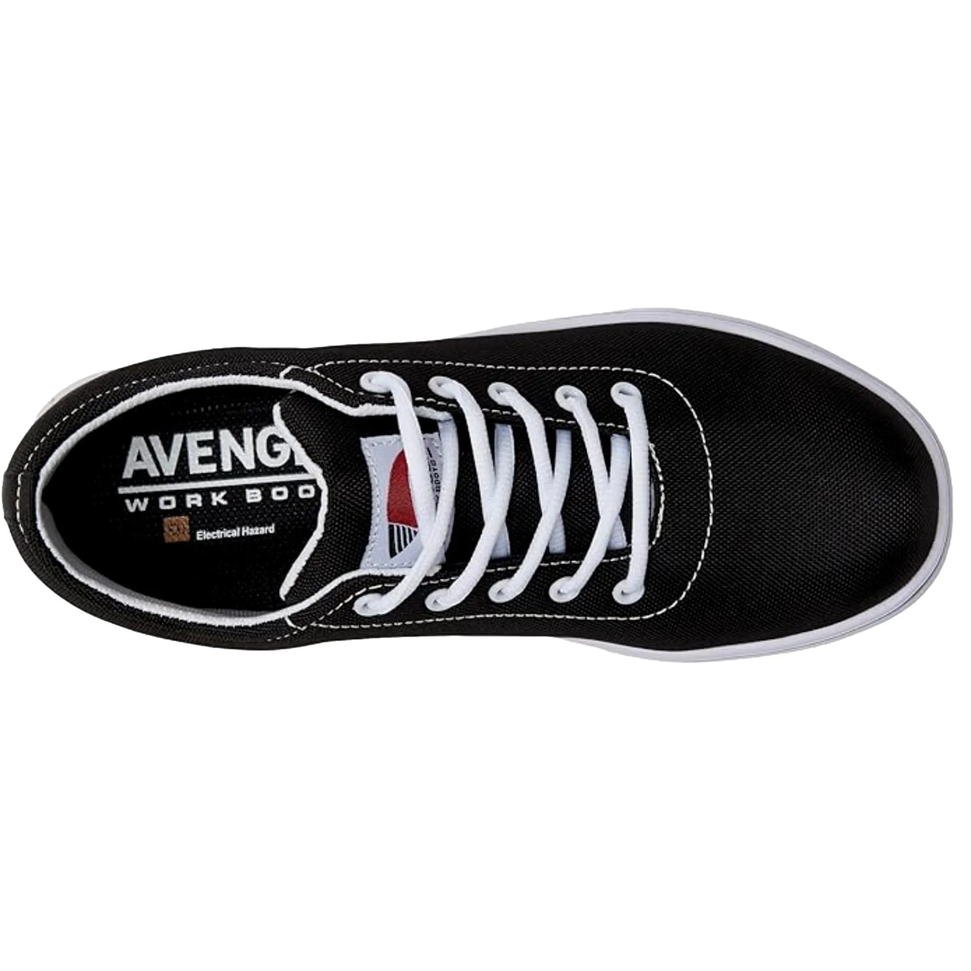 Avenger Work Boots A410 Alley Black / White  A410-BLK-WHT Women's