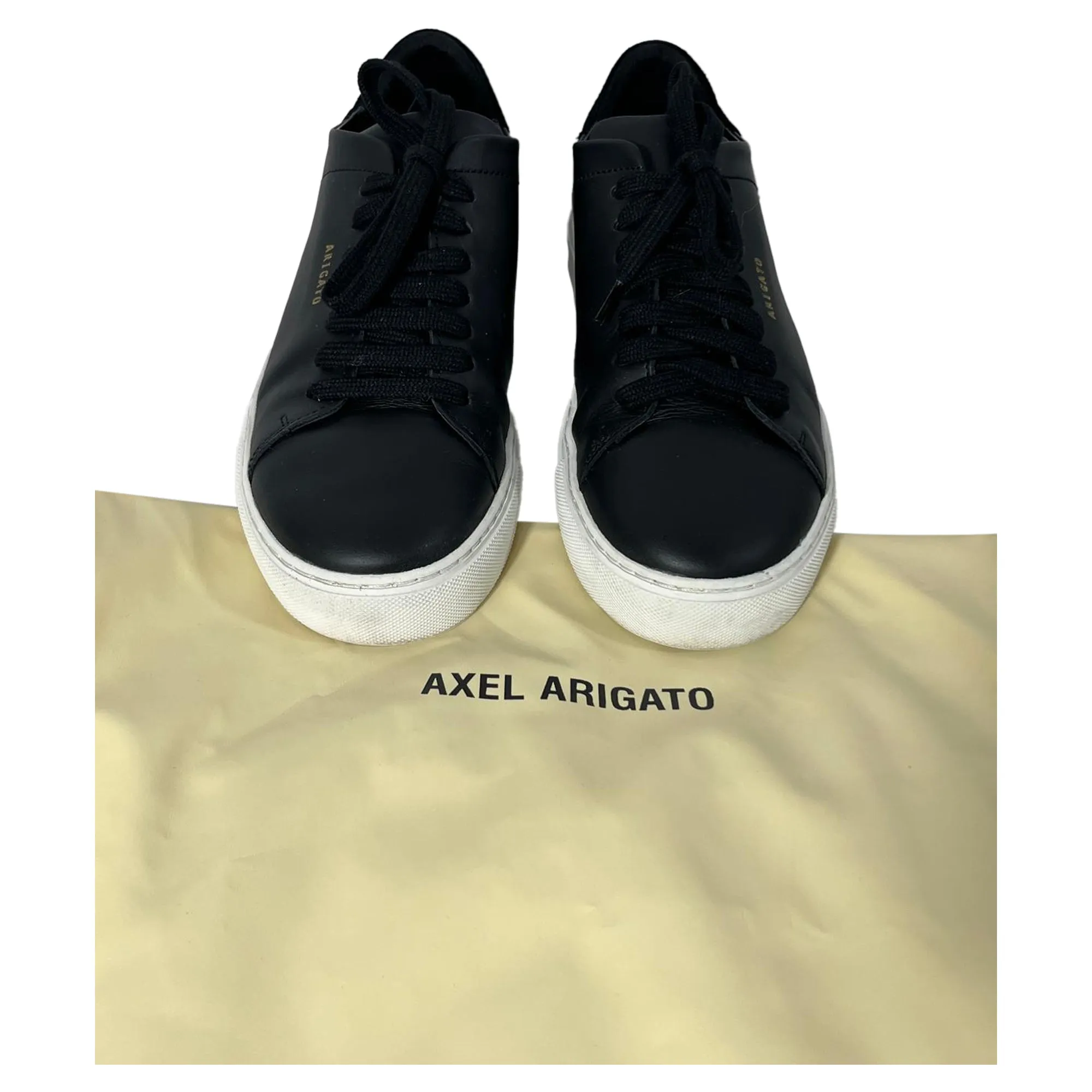 Axel Arigato Clean 90 Sneakers in Black Leather