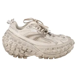 Balenciaga Bouncer Trainer Shoes in Beige Mixed Media