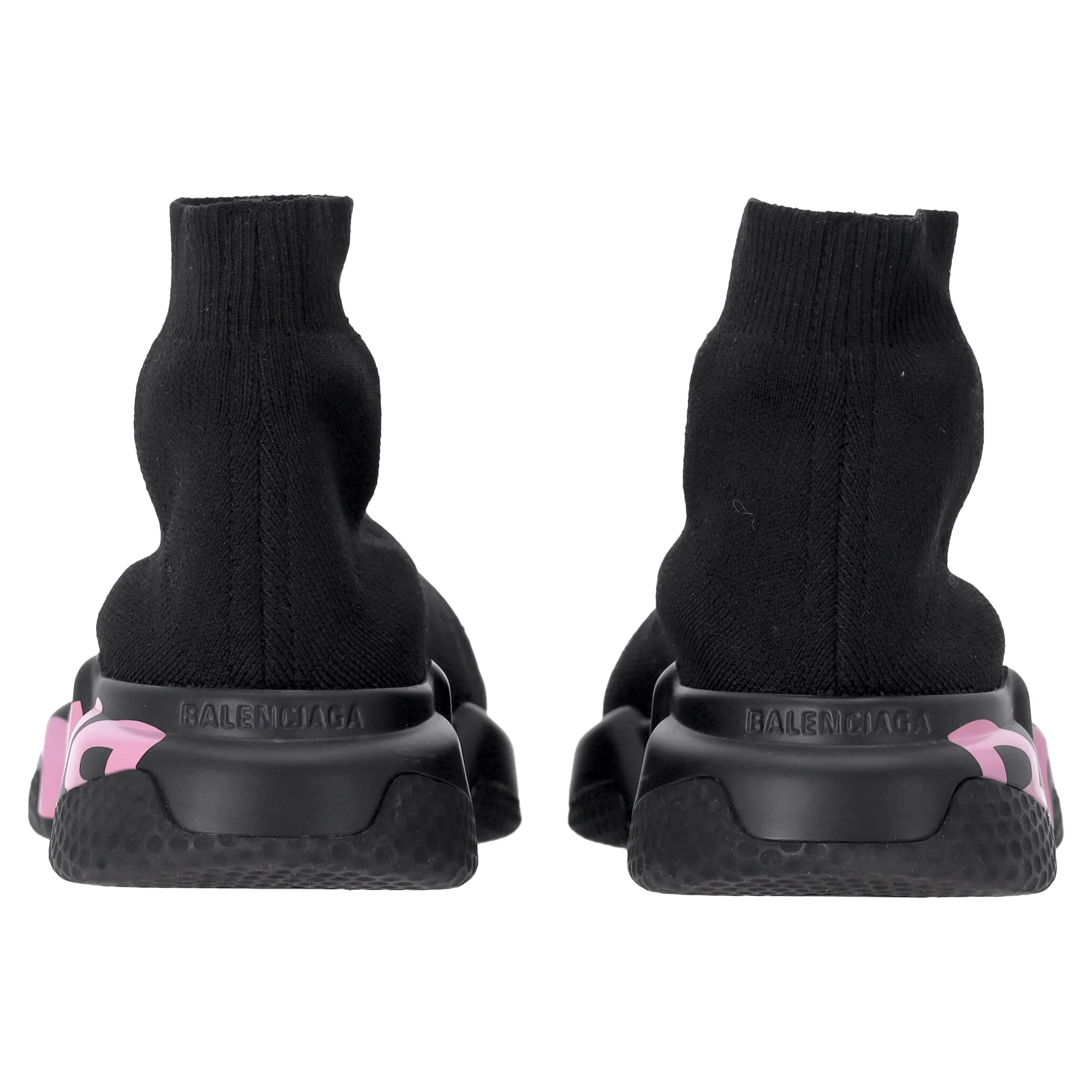 Balenciaga Graffiti Speed Sneakers in Black Polyester