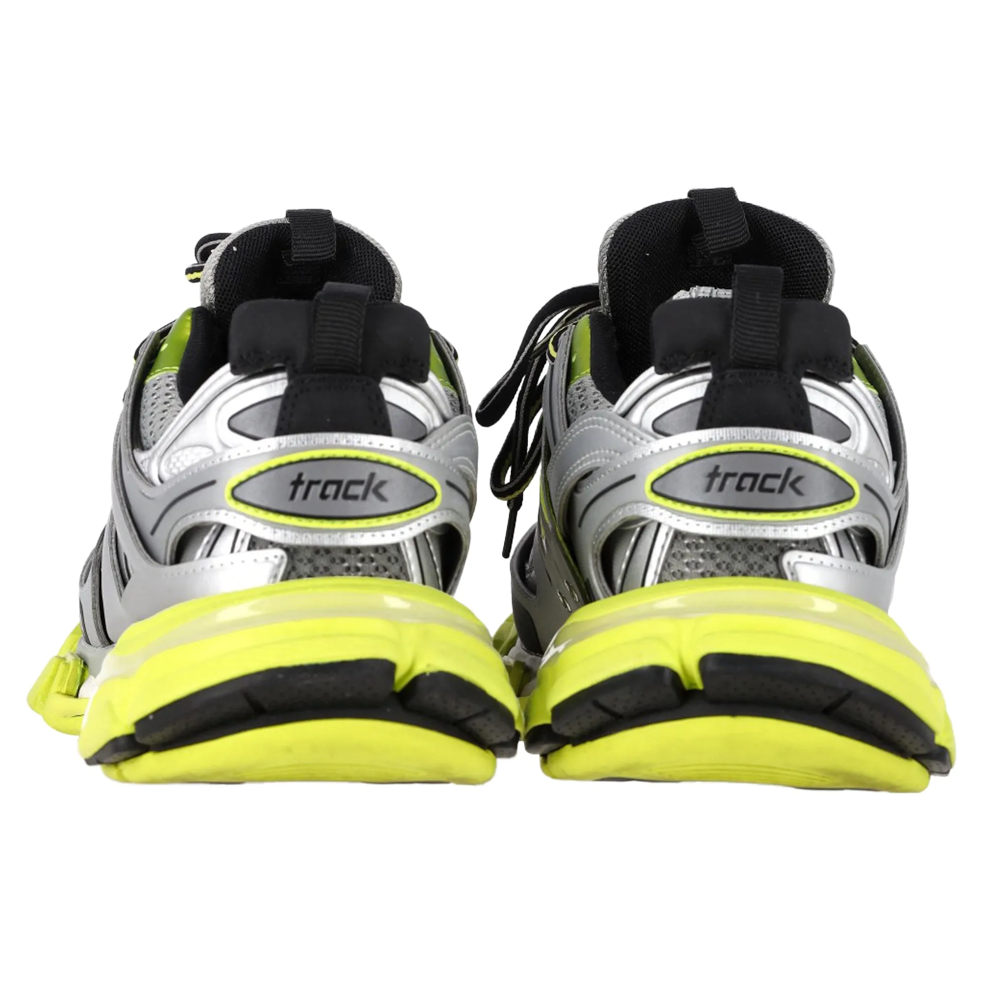 Balenciaga Track Runner Sneakers in Yellow and Grey Neoprene