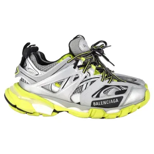 Balenciaga Track Runner Sneakers in Yellow and Grey Neoprene