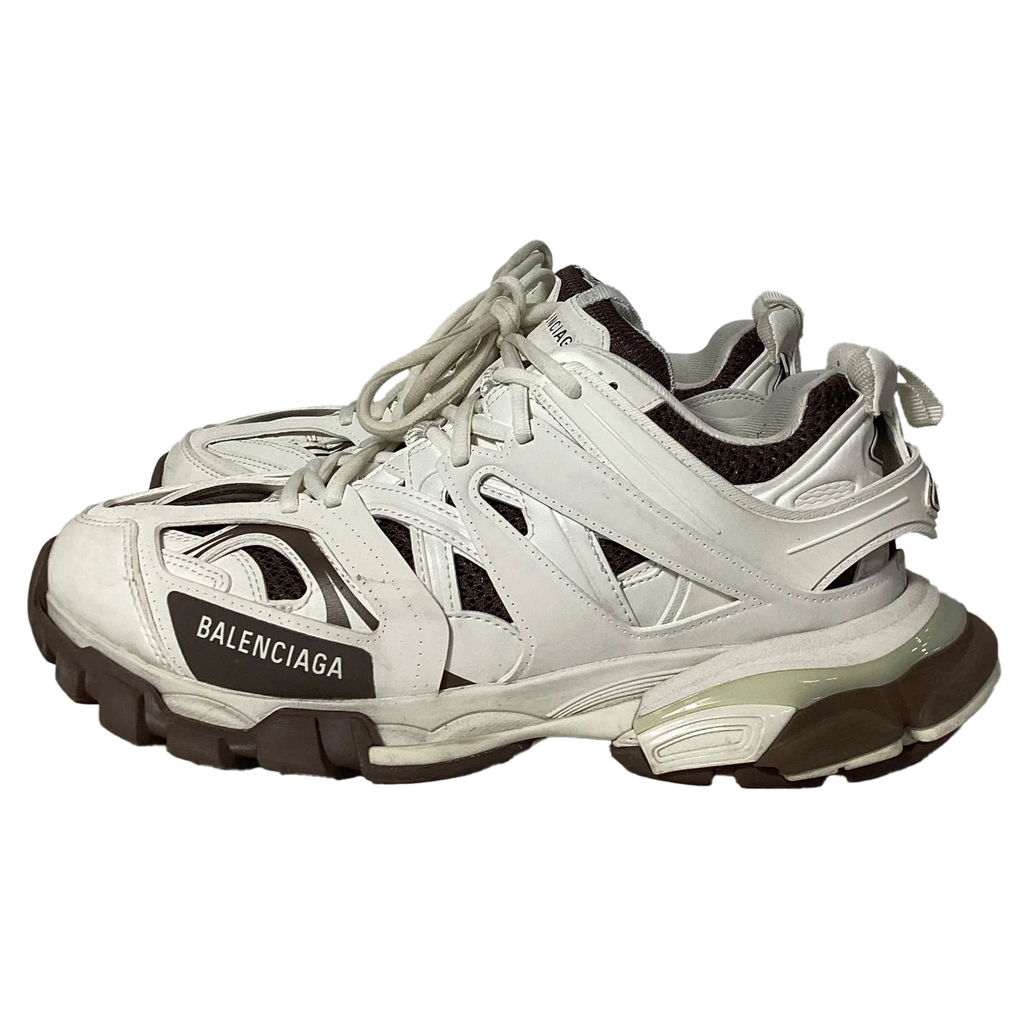 Balenciaga Track Sneakers in White Polyurethane