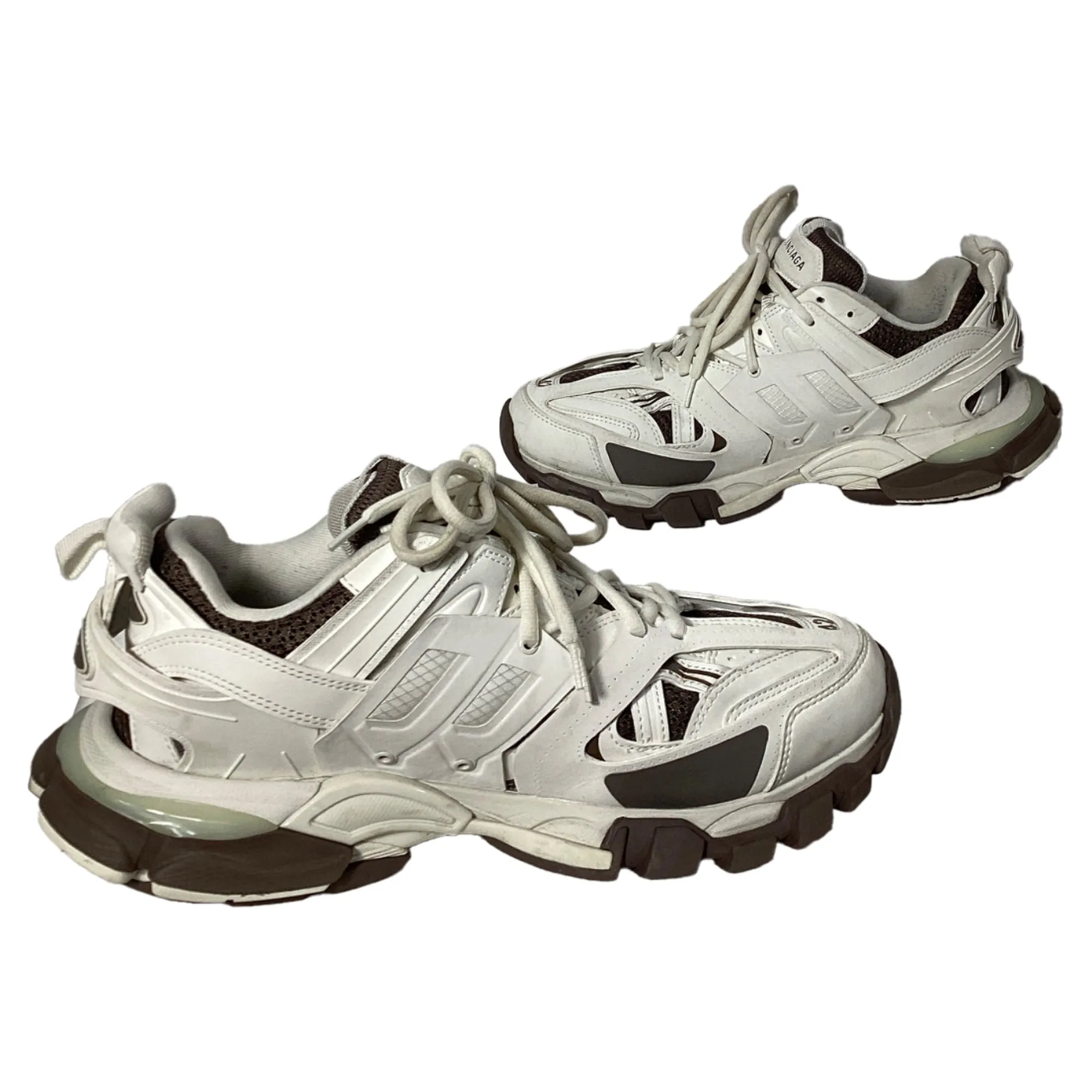 Balenciaga Track Sneakers in White Polyurethane