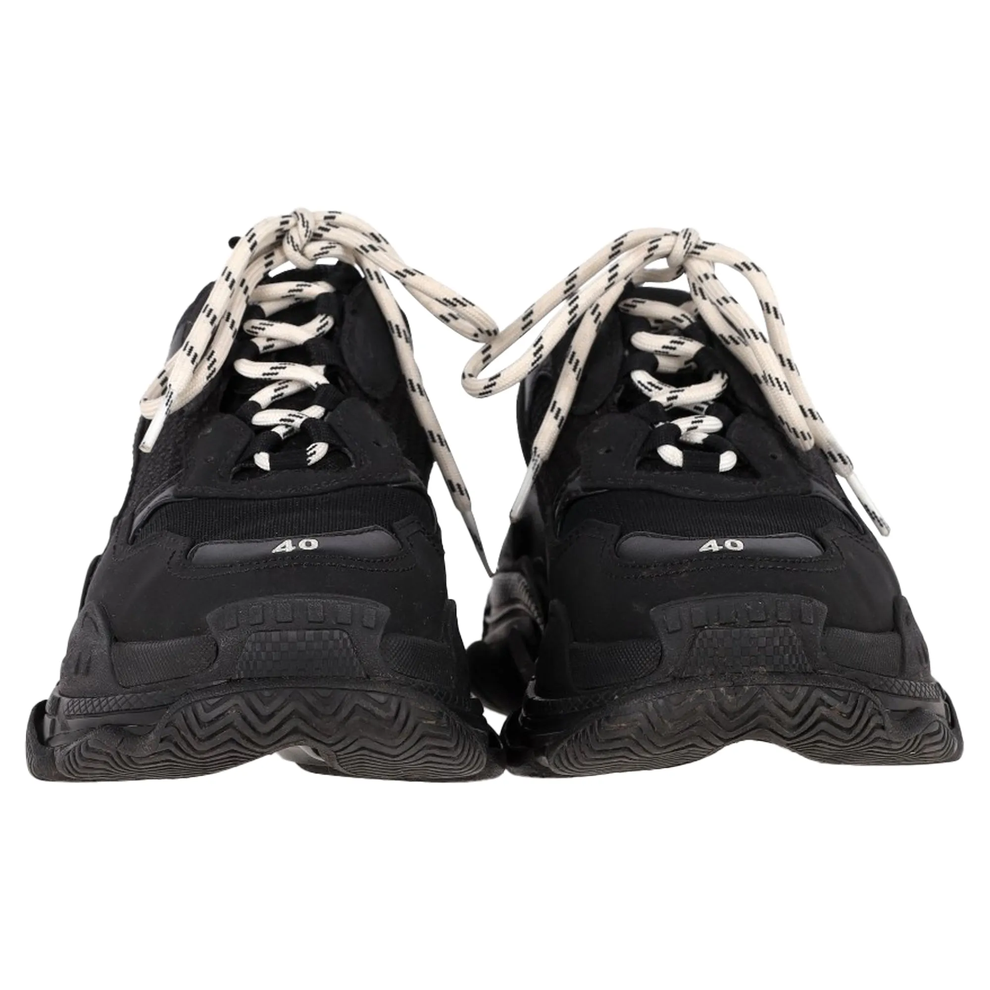 Balenciaga Triple S Sneakers in Black Polyester