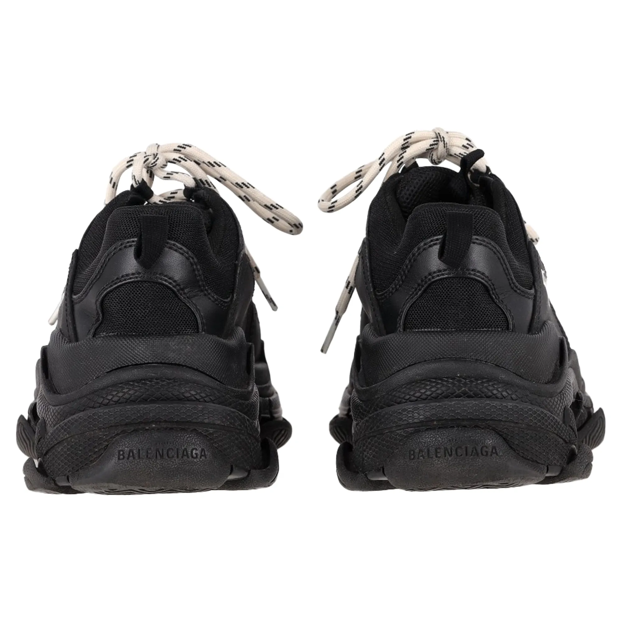 Balenciaga Triple S Sneakers in Black Polyester