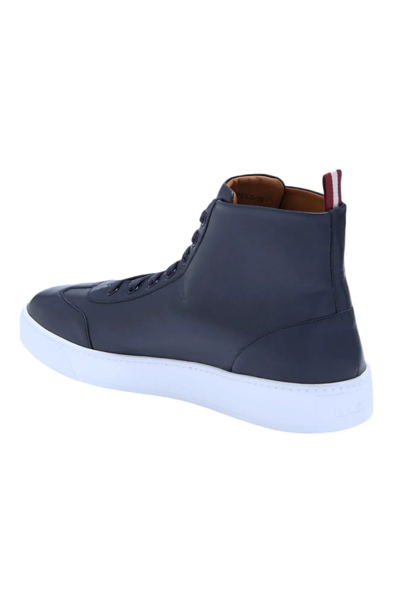 Bally Bruce 6230481 Men's ink High-Top Leather Sneakers Size 6 US