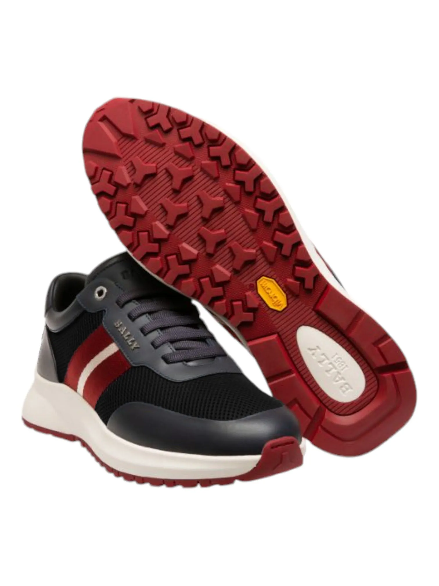 Bally Daryn-T 6300449 Men's Black Mesh & Leather Sneakers