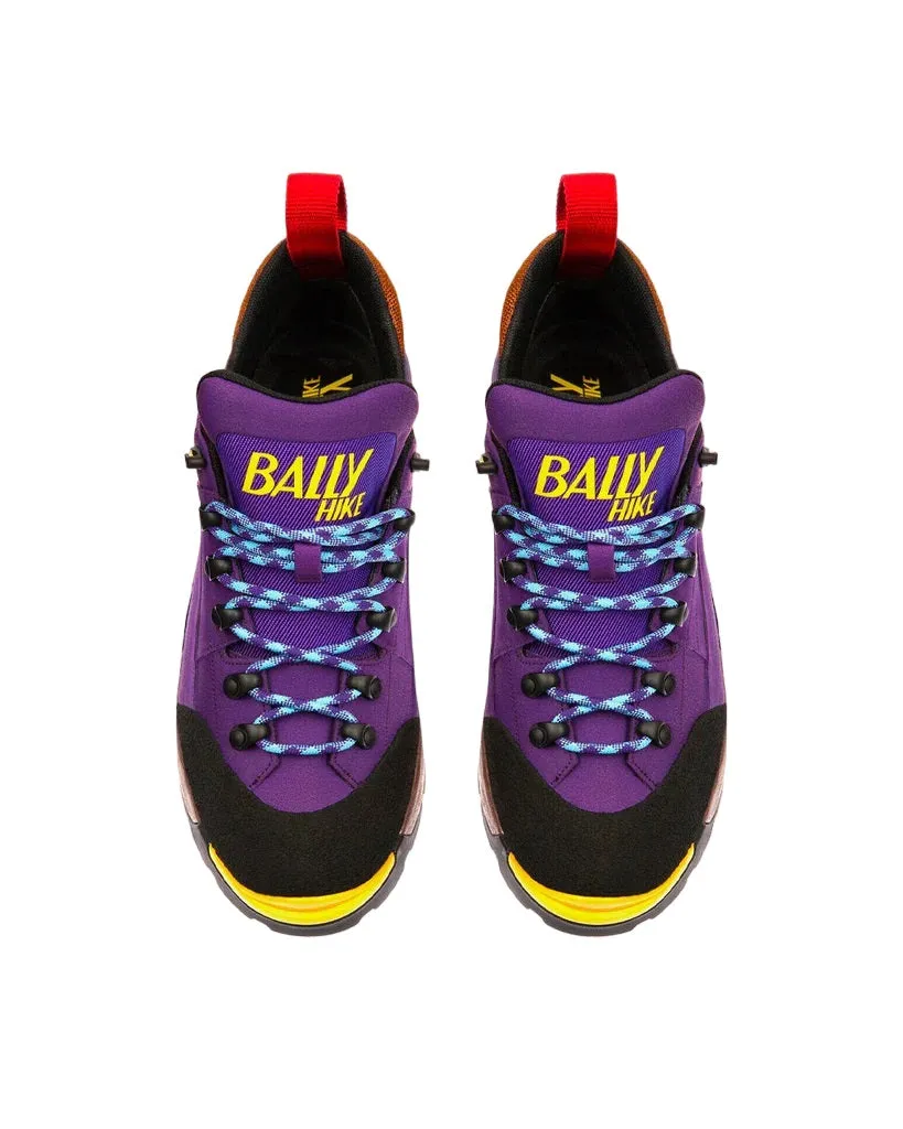 Bally Hike 6239705 Women's Mirtillo Calf Suede Leather Sneakers
