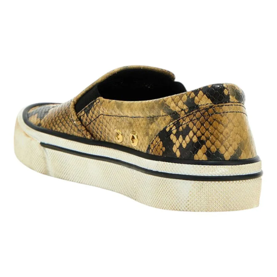 Bally Leory 6304175 Men's Snakeskin-Effect Leather Sneakers