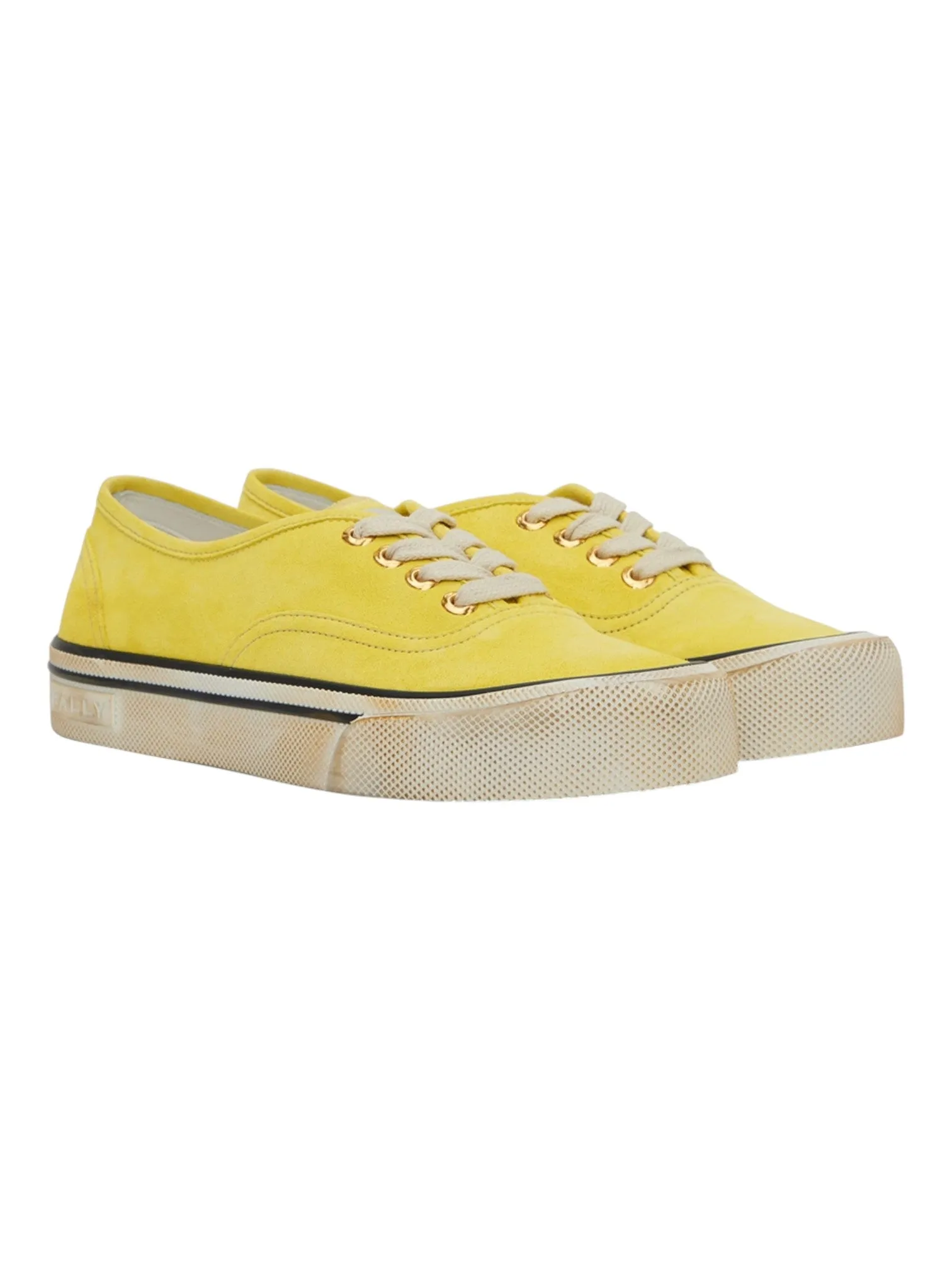 Bally Lyder 6304348 Men's Yellow Suede Leather Sneakers