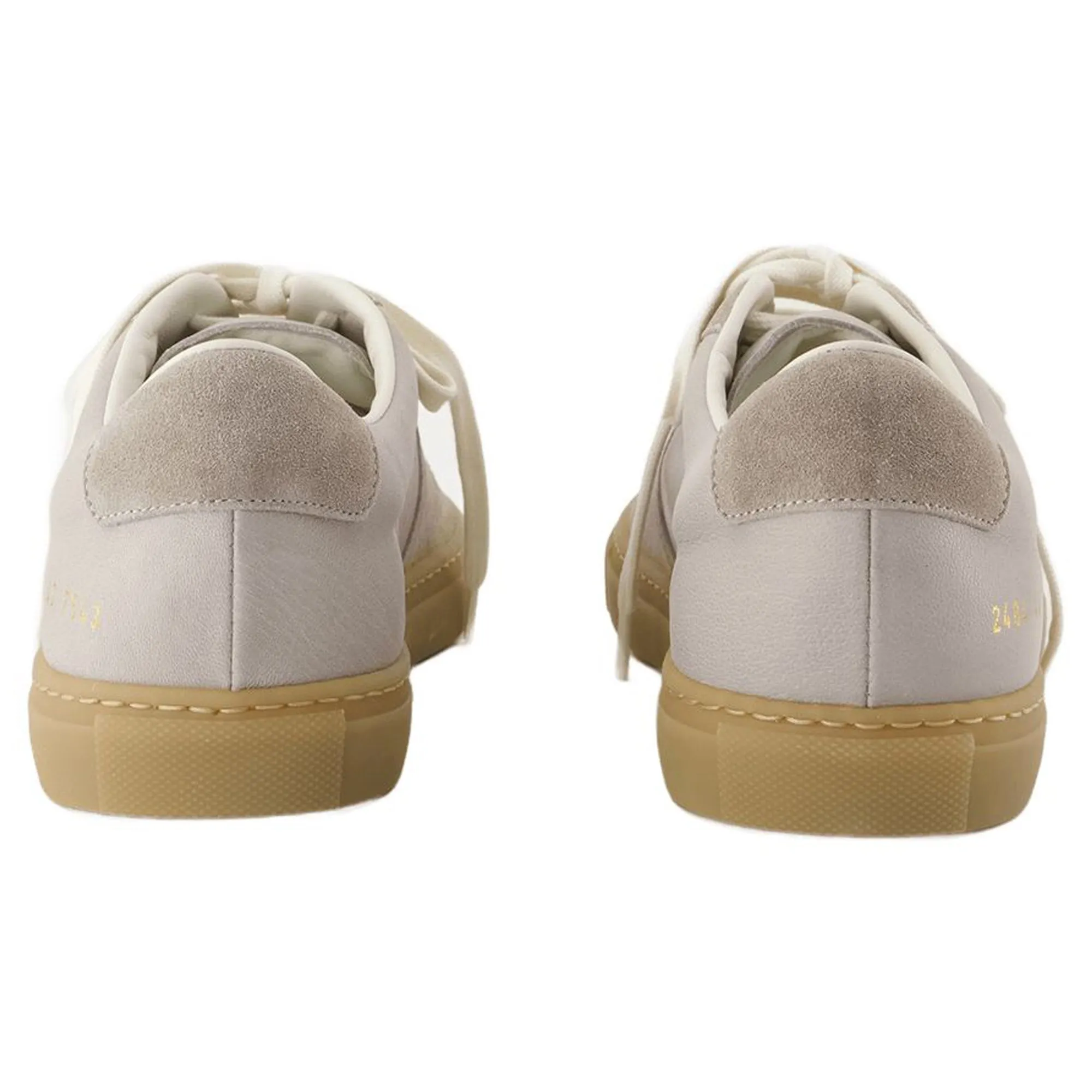 Bball Duo Slim Sneakers - COMMON PROJECTS - Leather - Grey