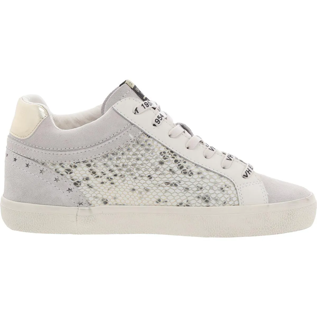 BOUNCE Womens Mixed Media Leather Casual And Fashion Sneakers