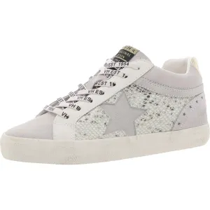 BOUNCE Womens Mixed Media Leather Casual And Fashion Sneakers
