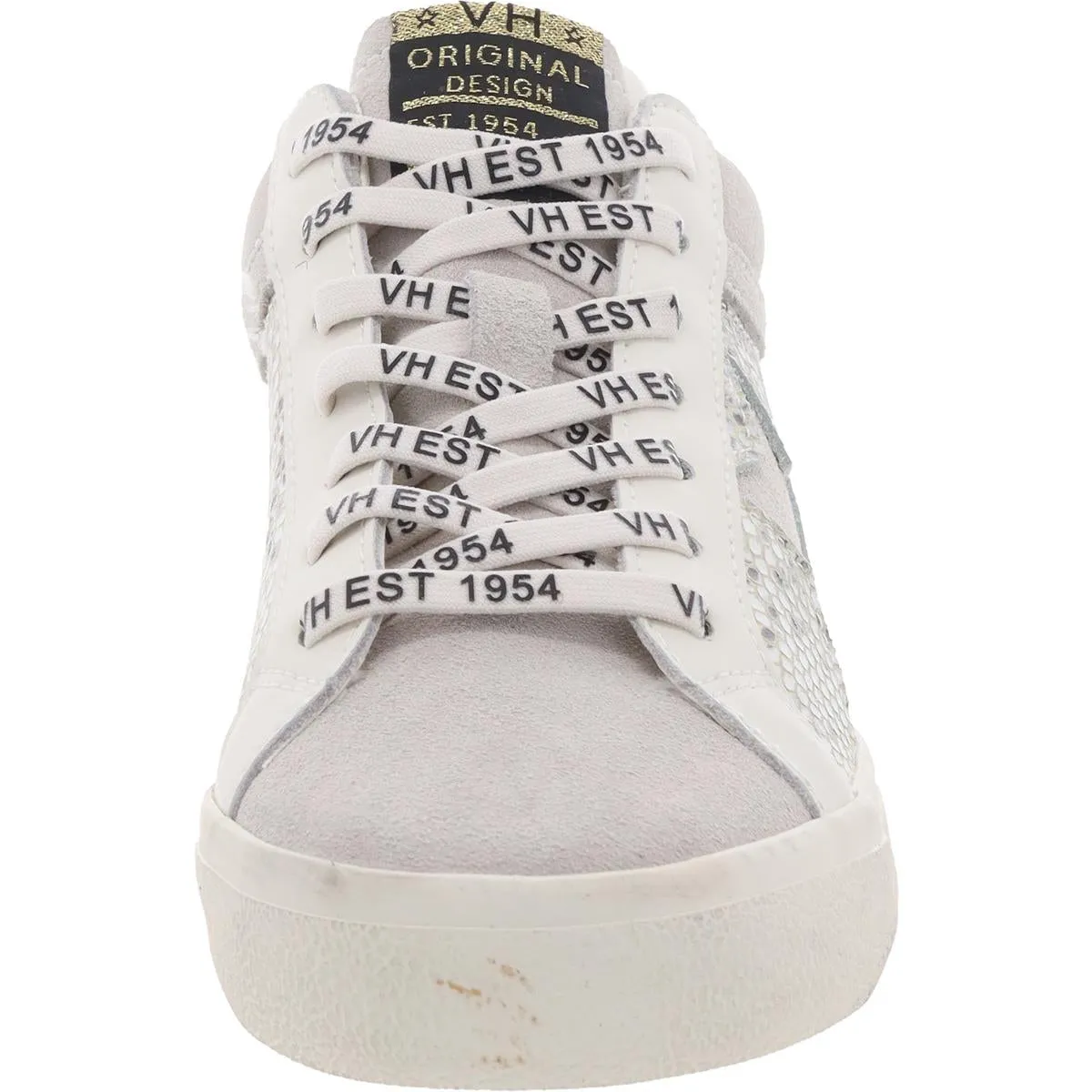 BOUNCE Womens Mixed Media Leather Casual And Fashion Sneakers