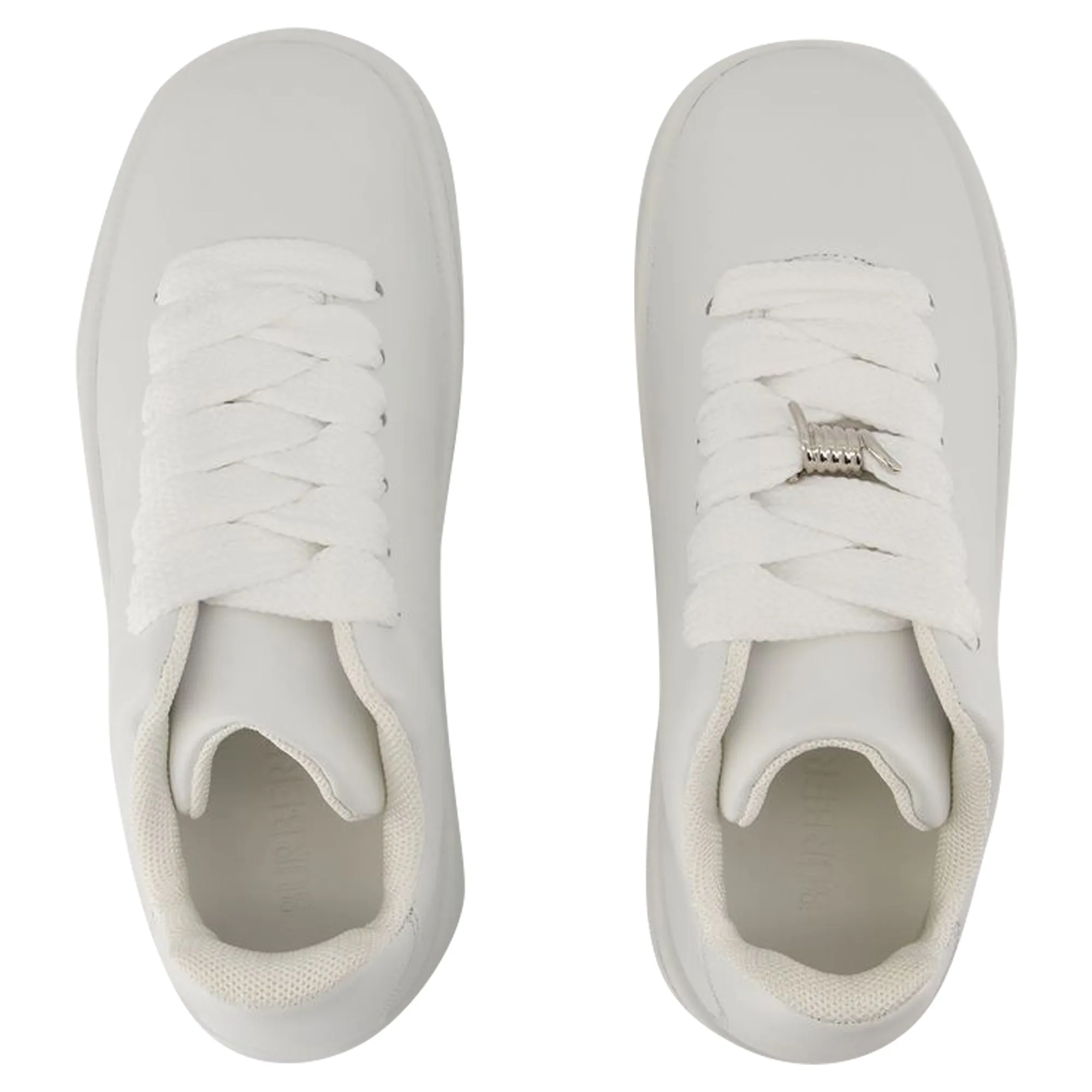 Box Sneakers - Burberry - Leather - White