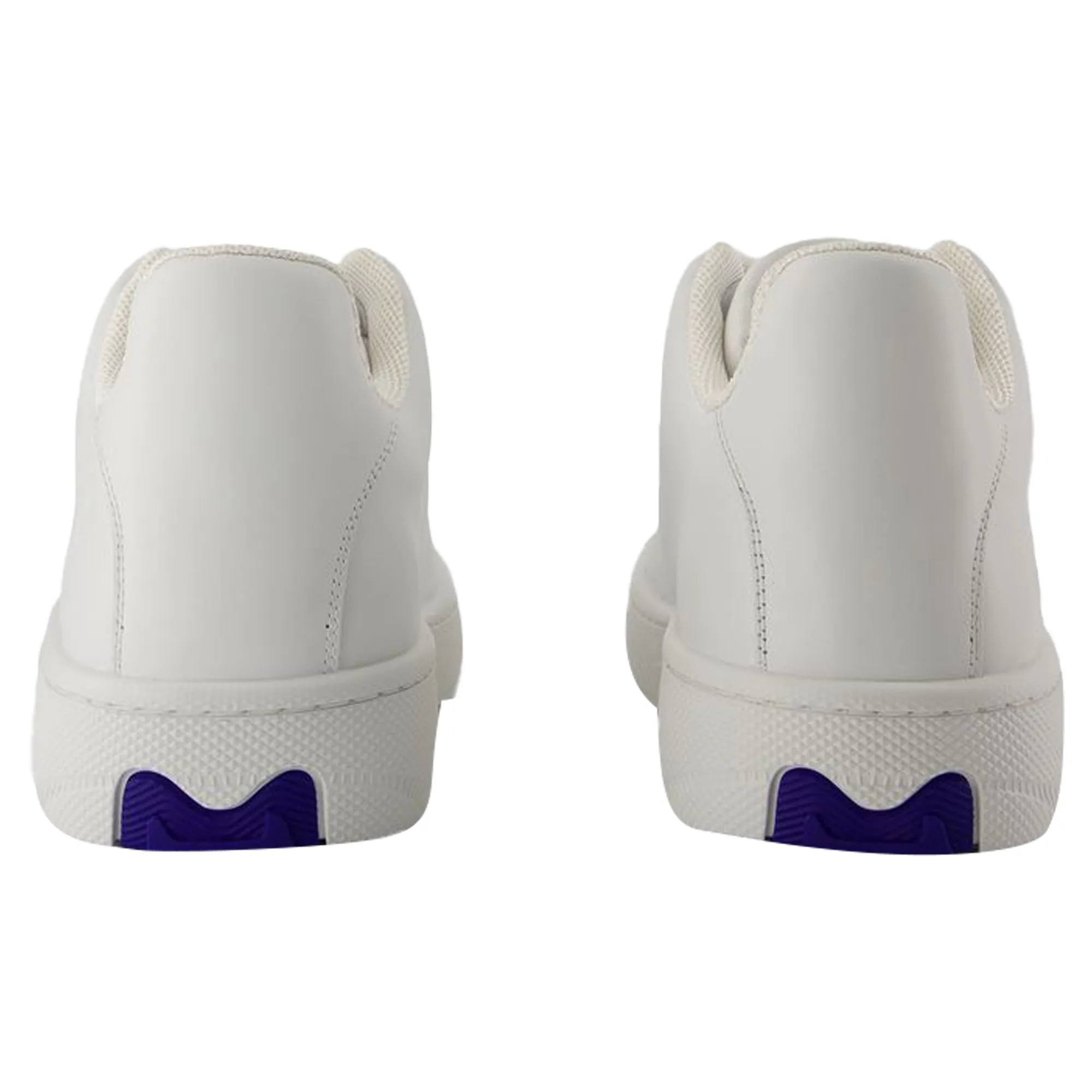 Box Sneakers - Burberry - Leather - White