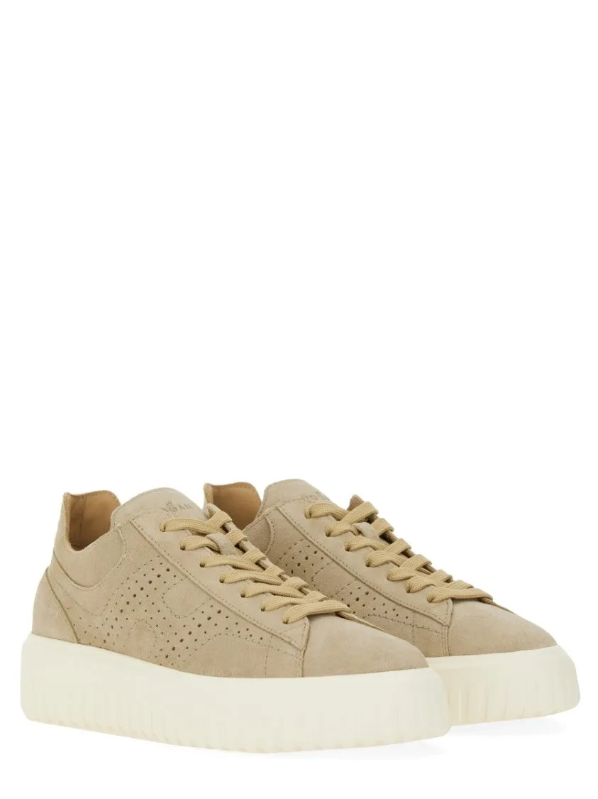 Calfskin Suede Sneakers