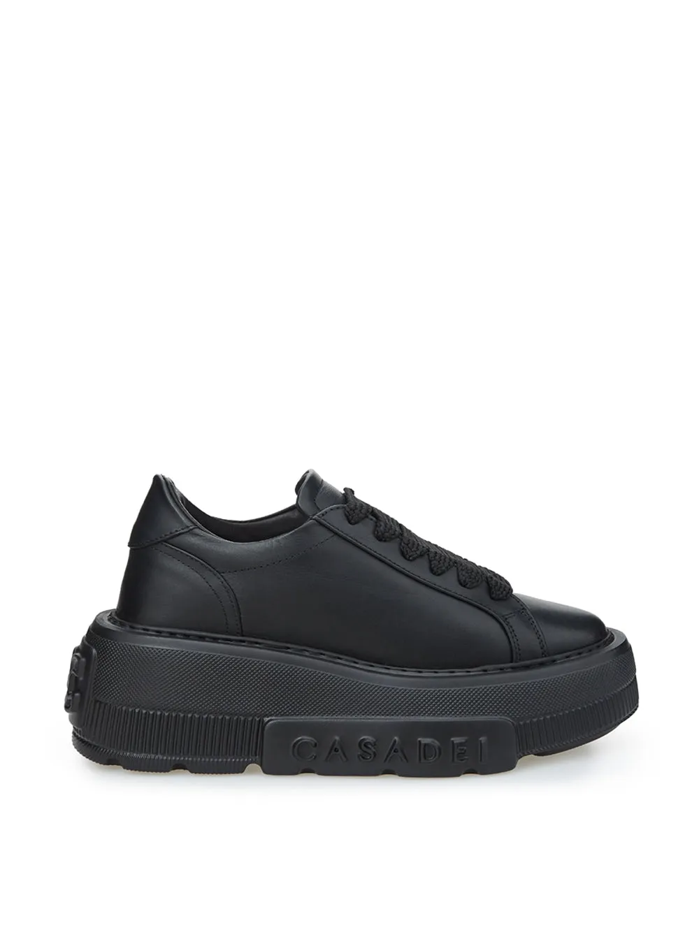 Casadei Elevate Your Style:  Leather Maxi Platform Women's Sneakers