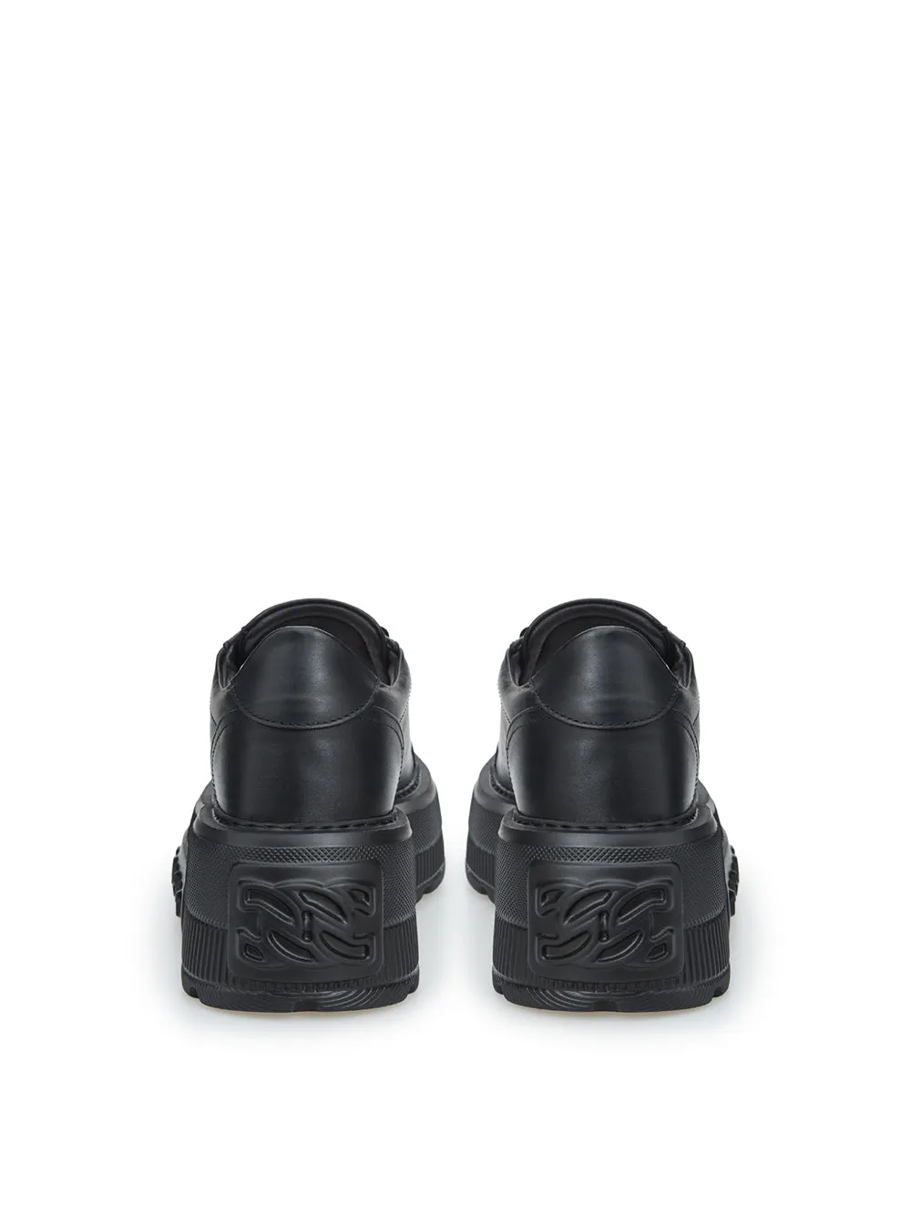 Casadei Elevate Your Style:  Leather Maxi Platform Women's Sneakers