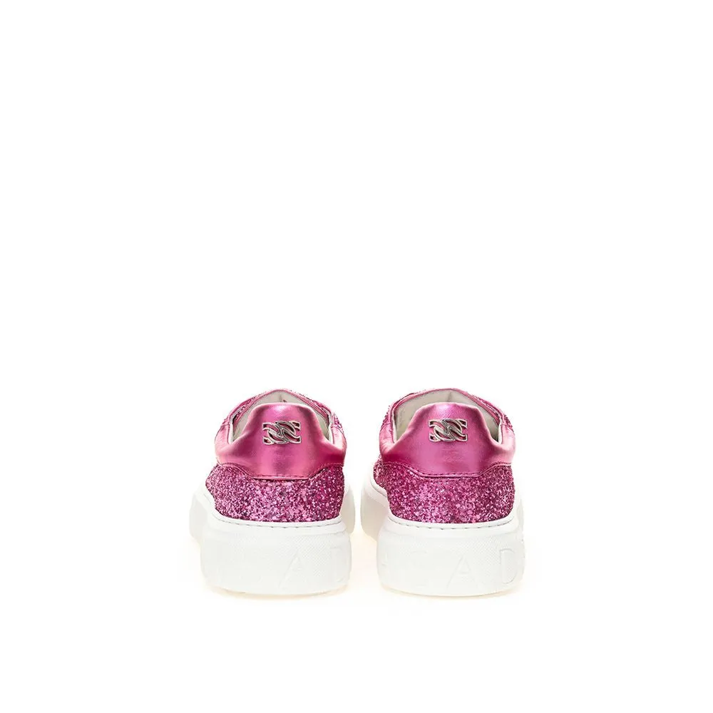 Casadei pink Elegance Leather Women's Sneakers