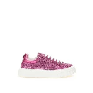 Casadei pink Elegance Leather Women's Sneakers