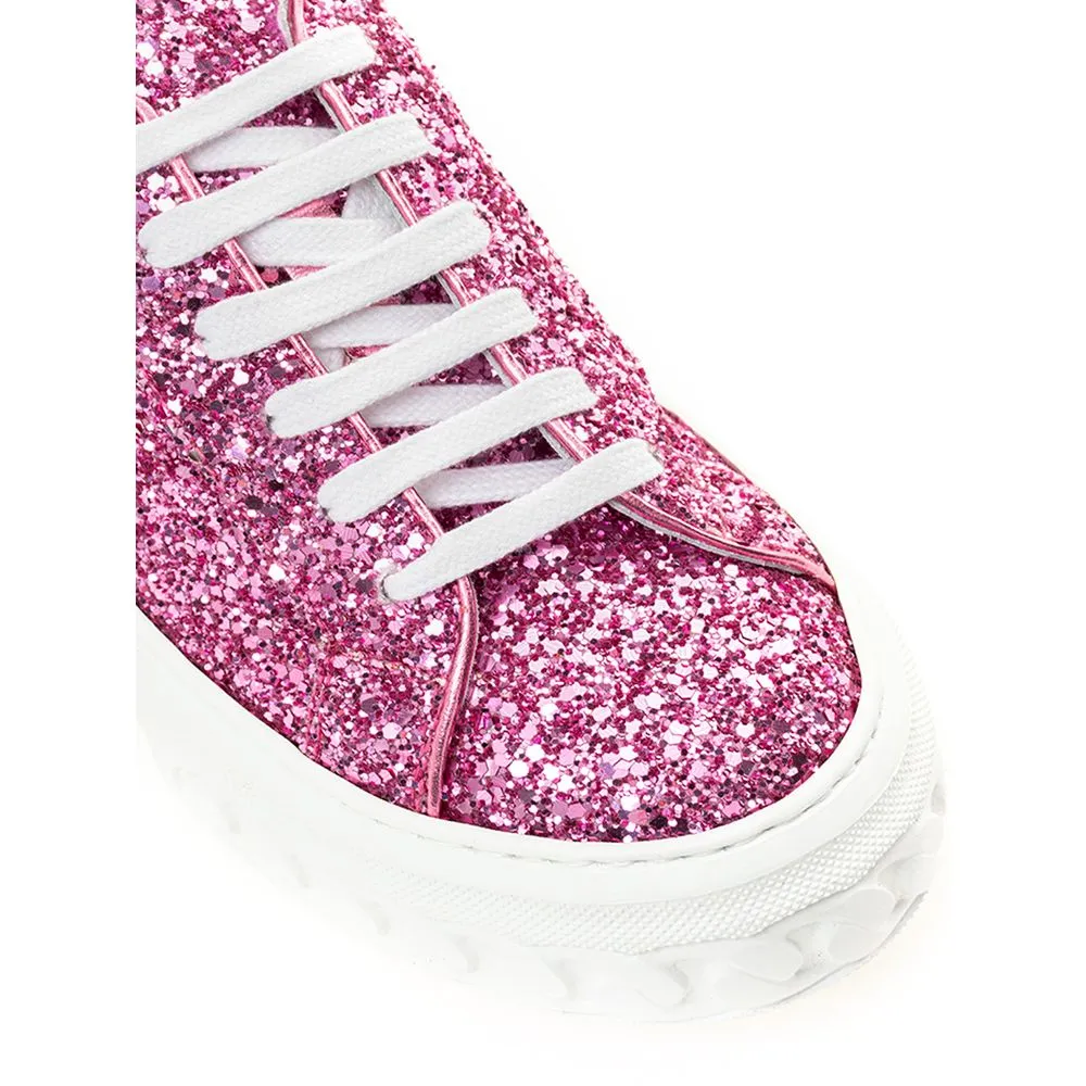 Casadei pink Elegance Leather Women's Sneakers