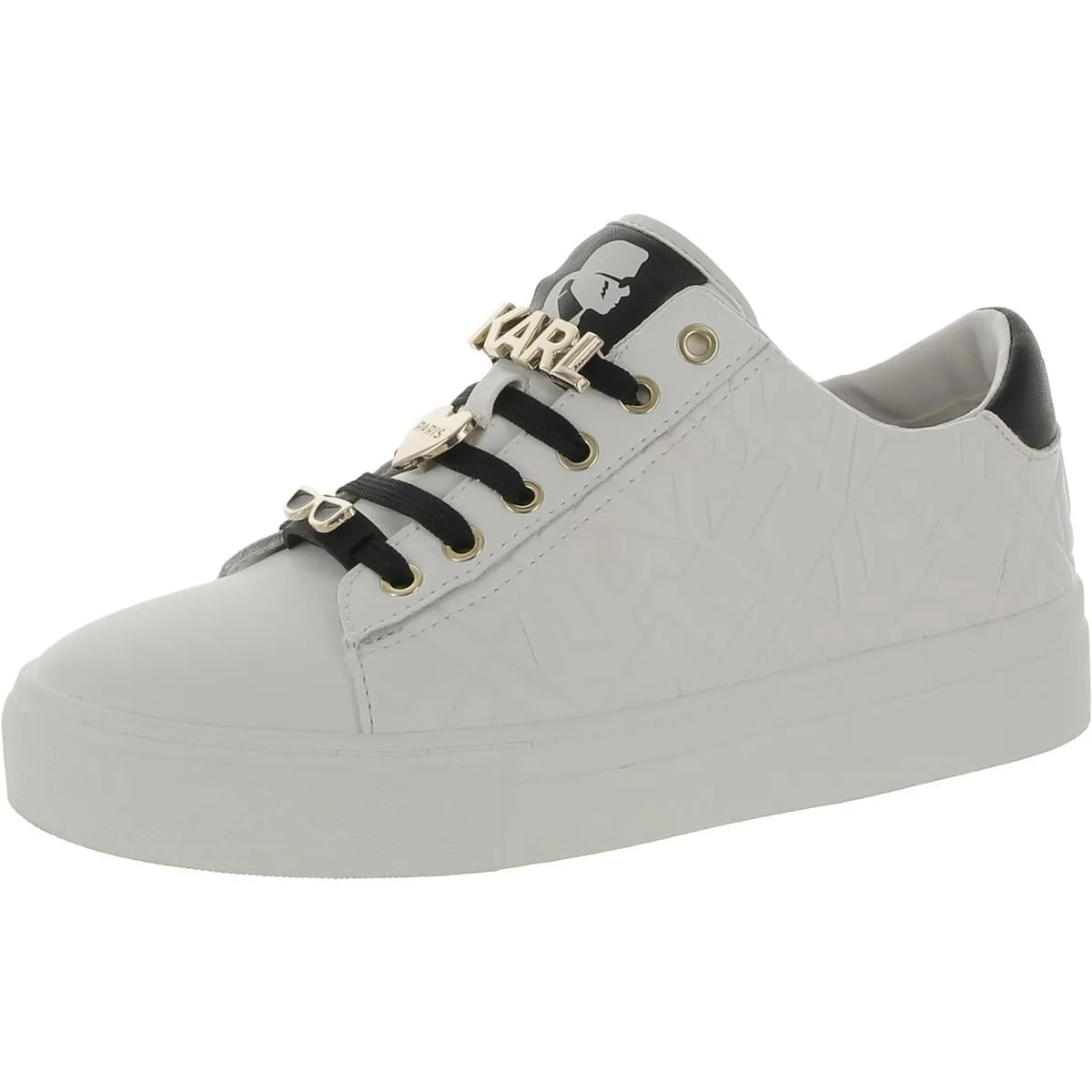 Cate Karl Box Womens Leather Lifestyle Casual And Fashion Sneakers