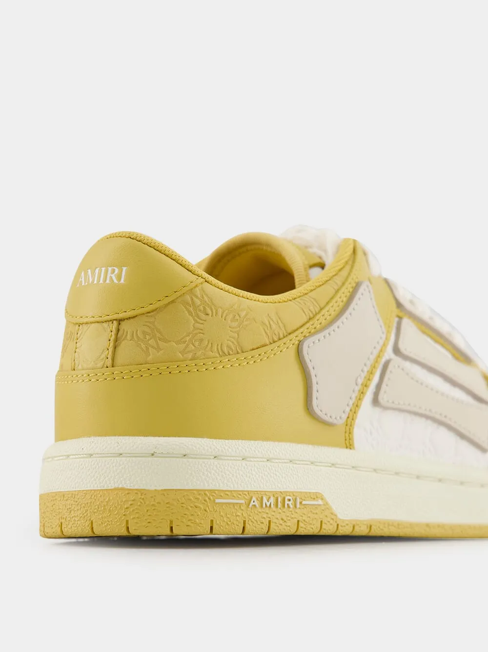 Champagne Yellow Quad Skel Sneakers
