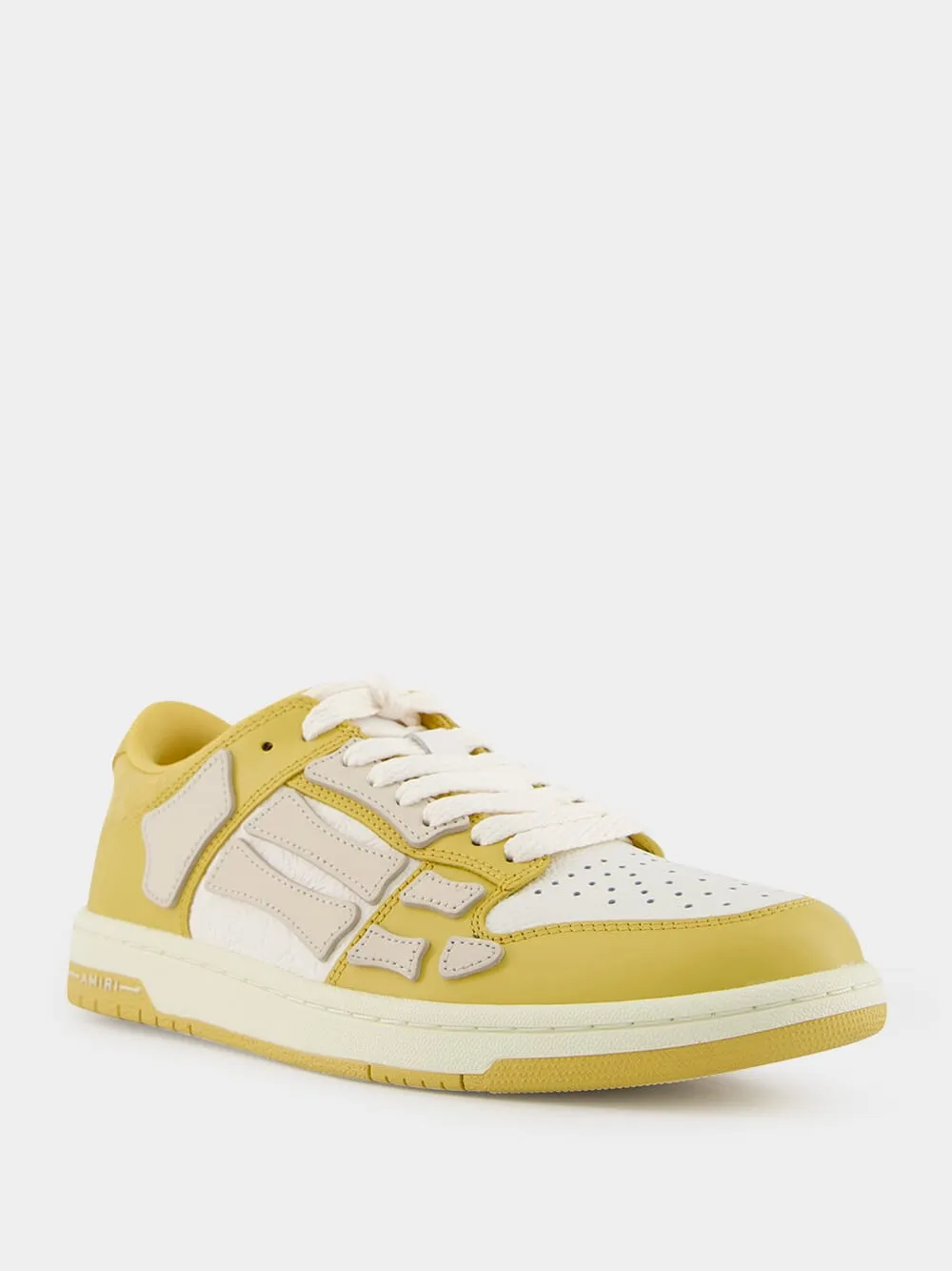 Champagne Yellow Quad Skel Sneakers