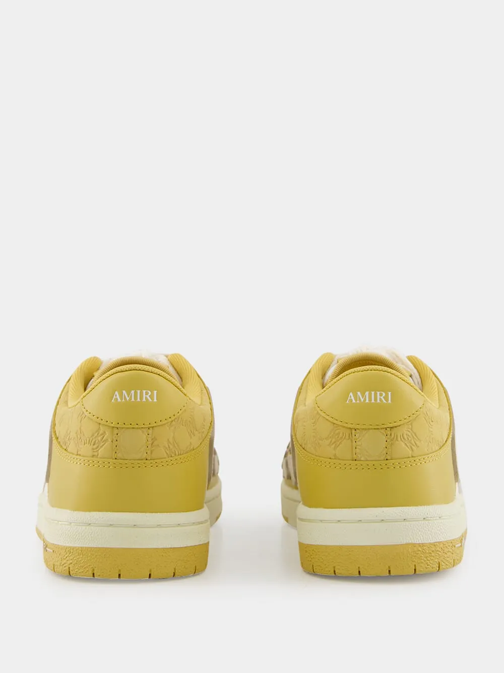Champagne Yellow Quad Skel Sneakers