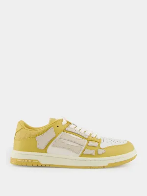 Champagne Yellow Quad Skel Sneakers