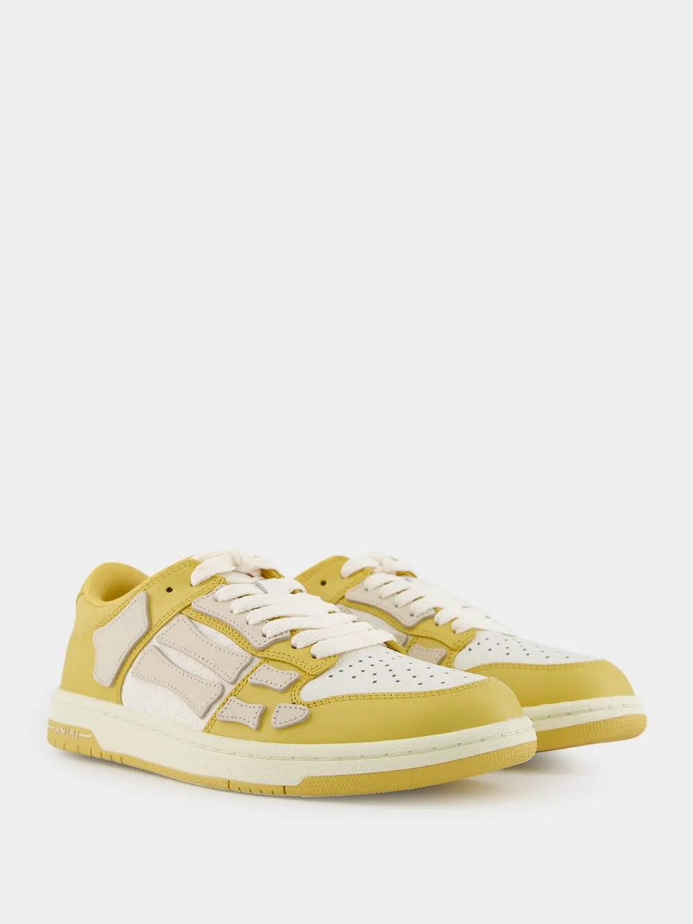 Champagne Yellow Quad Skel Sneakers