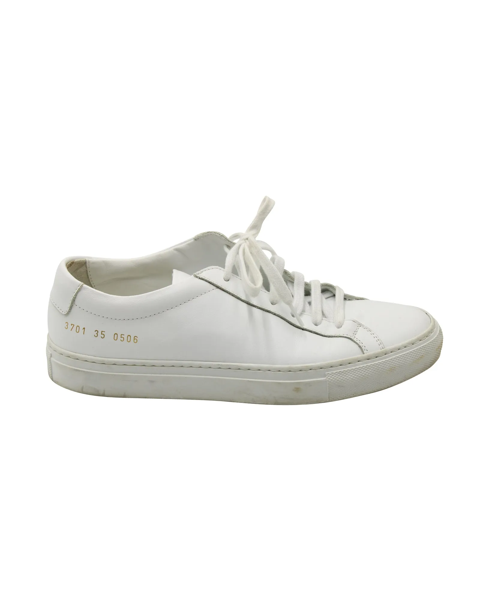 Common Projects Achilles Lace-Up Sneakers in White Leather