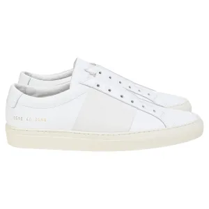Common Projects Elastic Slip-On Sneakers in White Leather