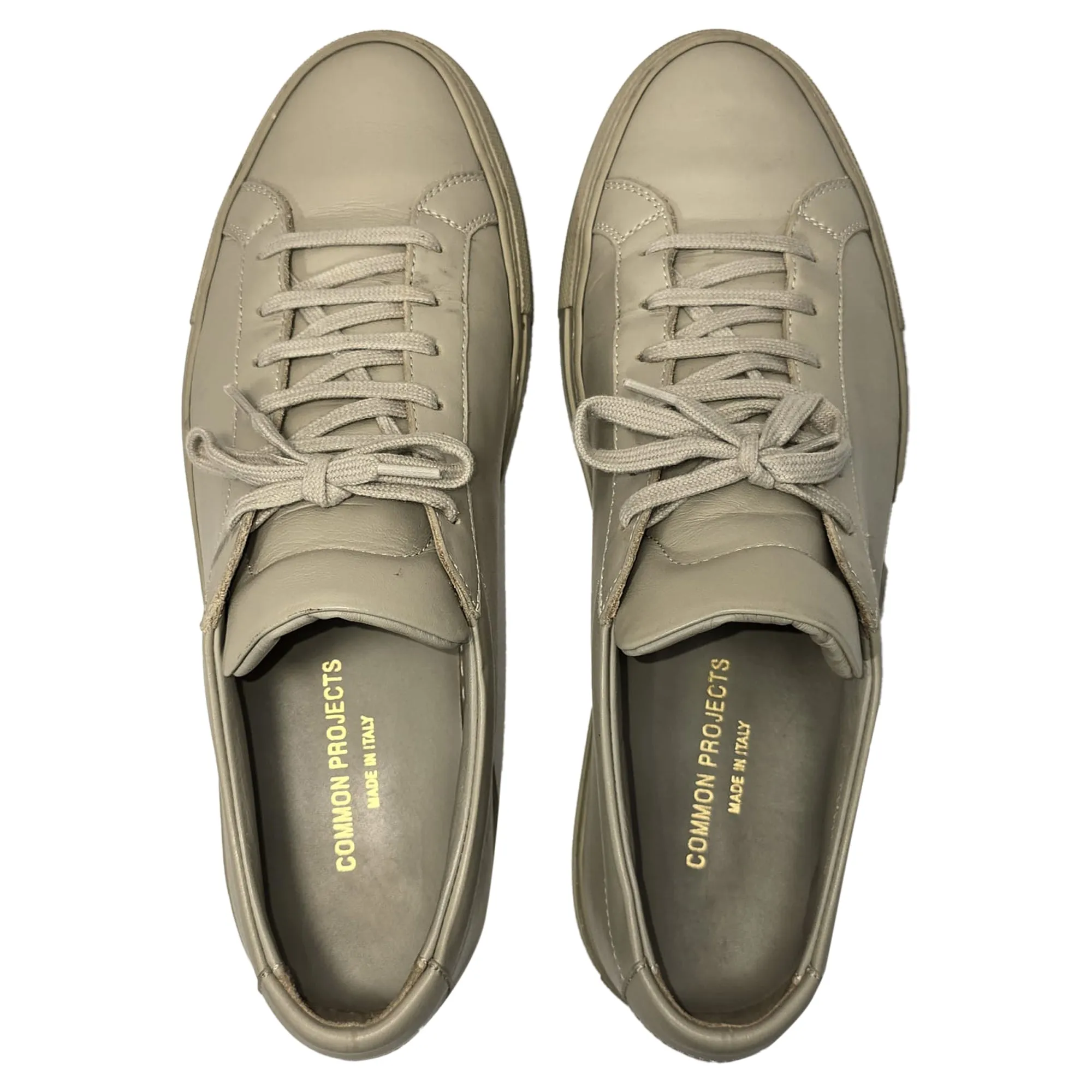 Common Projects Original Achilles Low-Top Sneakers in Beige Leather