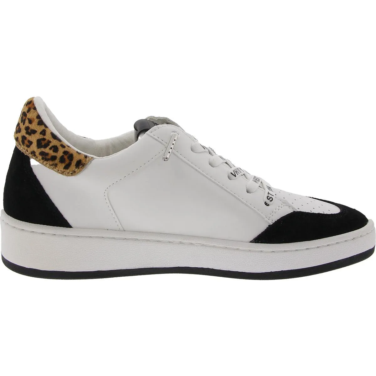 Crestbrook Womens Animal Print Leather Casual And Fashion Sneakers