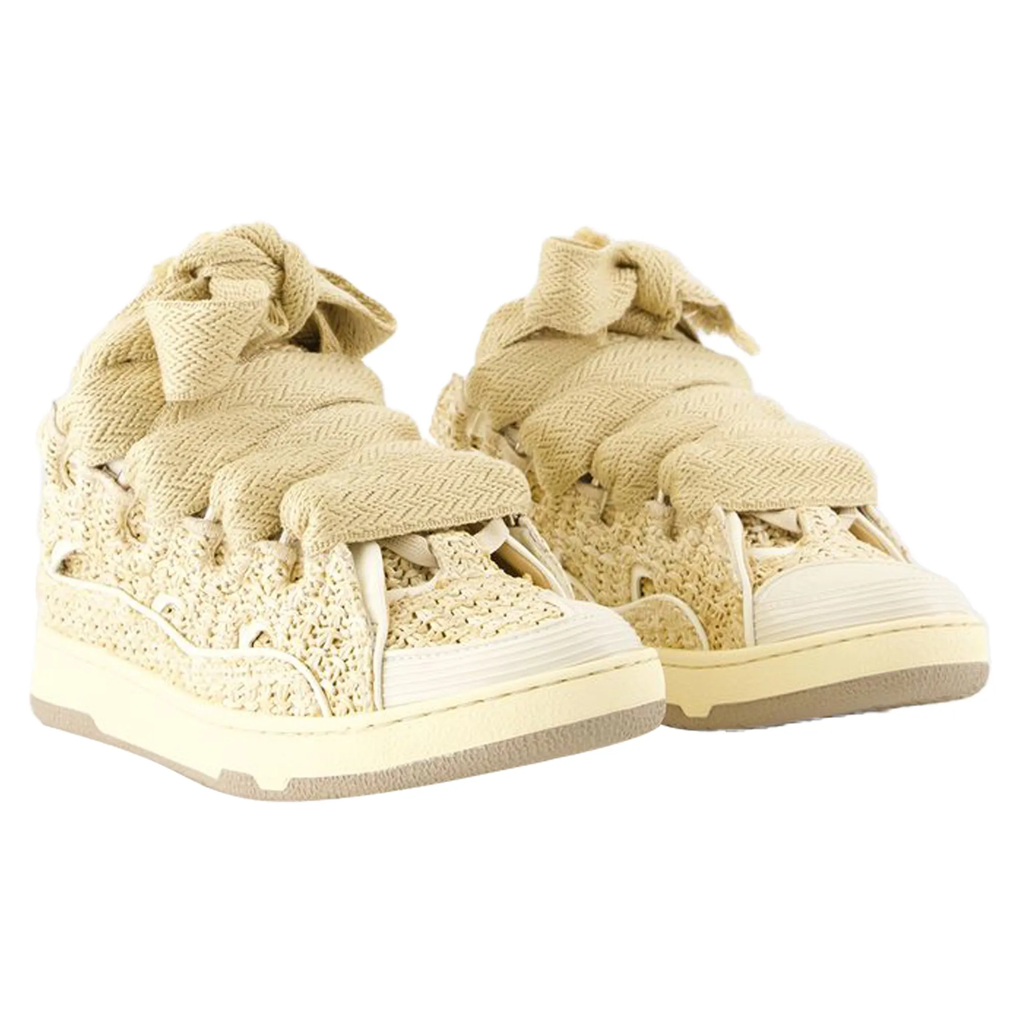 Curb Sneakers - Lanvin - Synthetic - Beige
