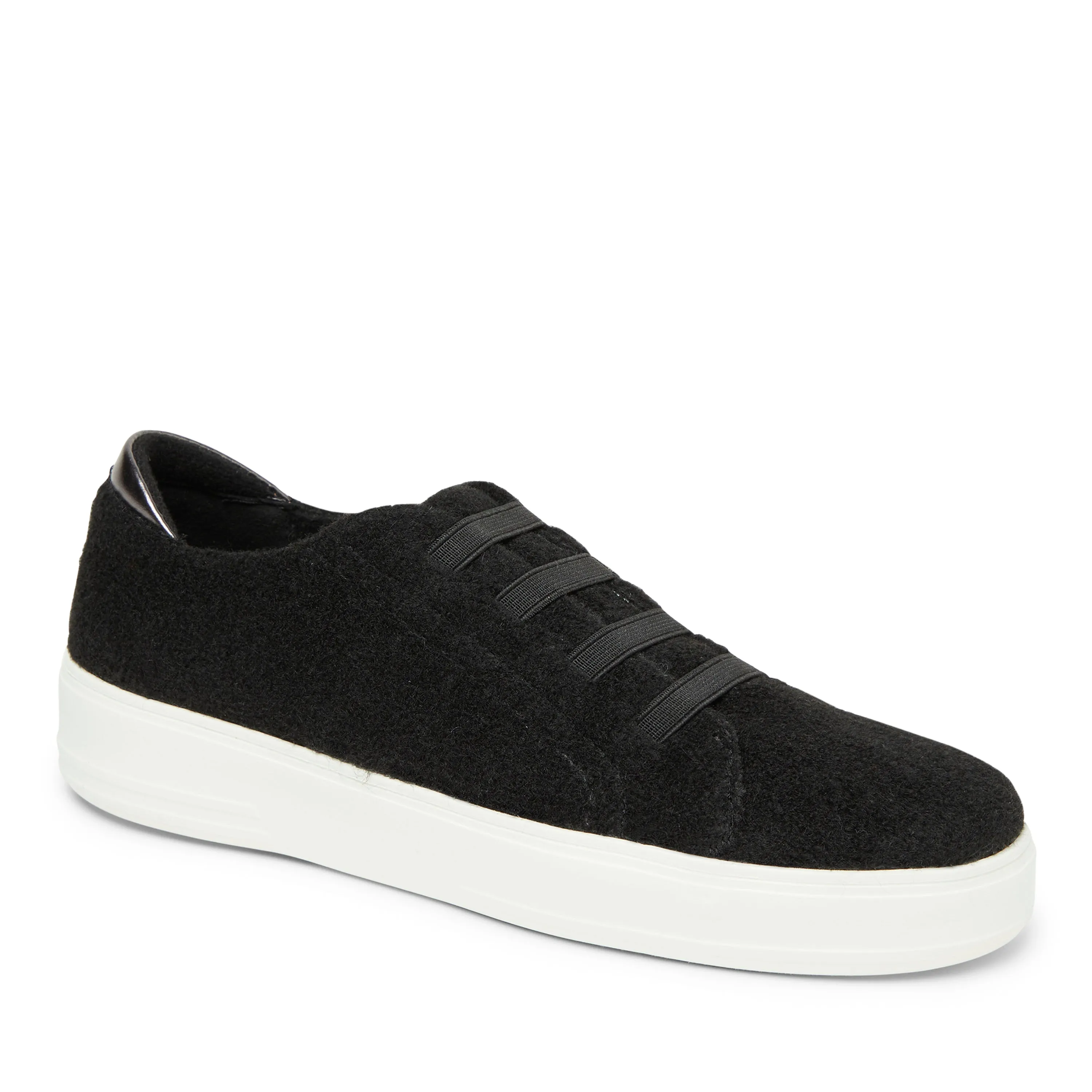 Dearfoams Women's Sport Foam Elastic Lace Slip On Sneaker