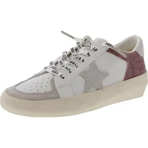 DENVER Womens Cushioned Footbed Leather Casual And Fashion Sneakers