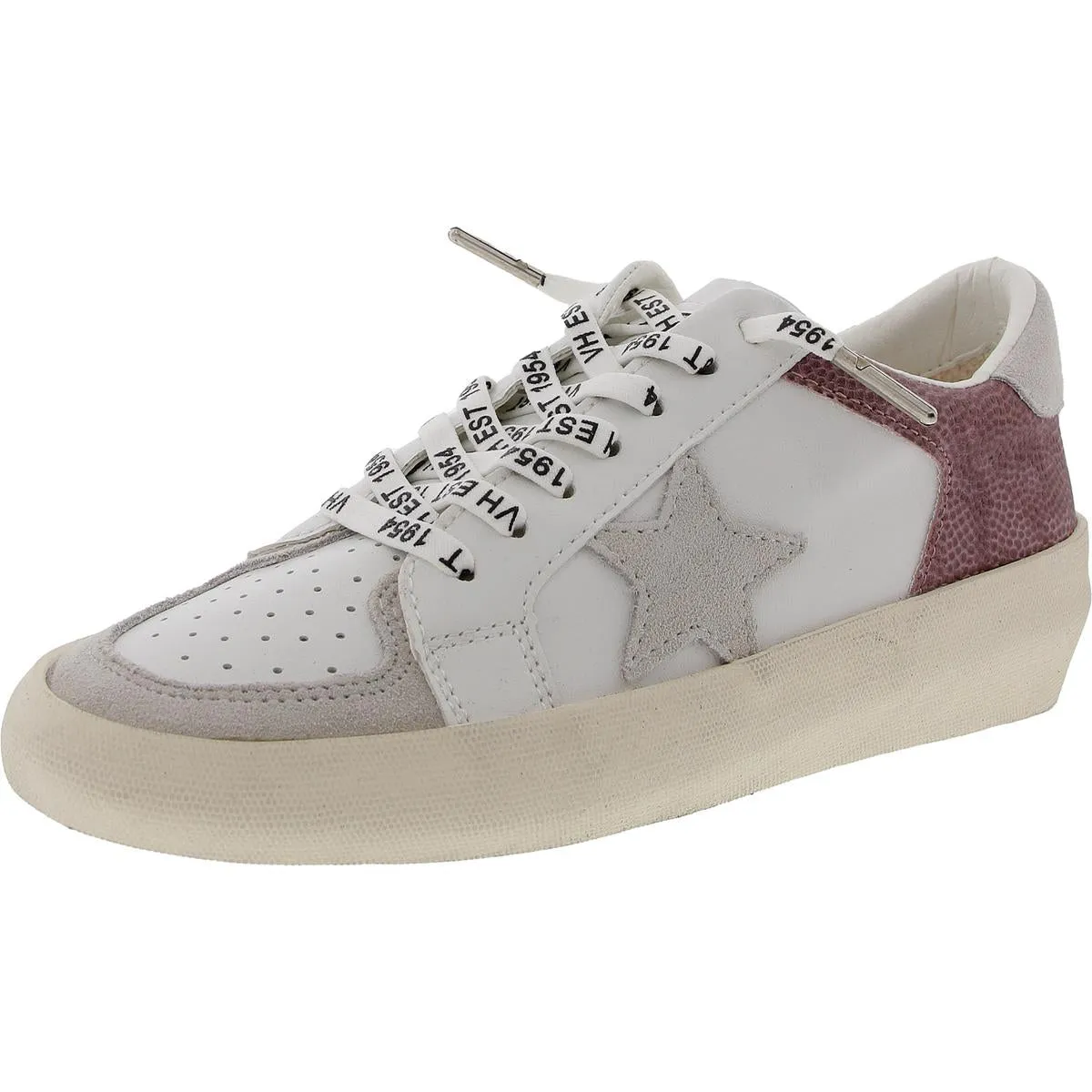 DENVER Womens Cushioned Footbed Leather Casual And Fashion Sneakers