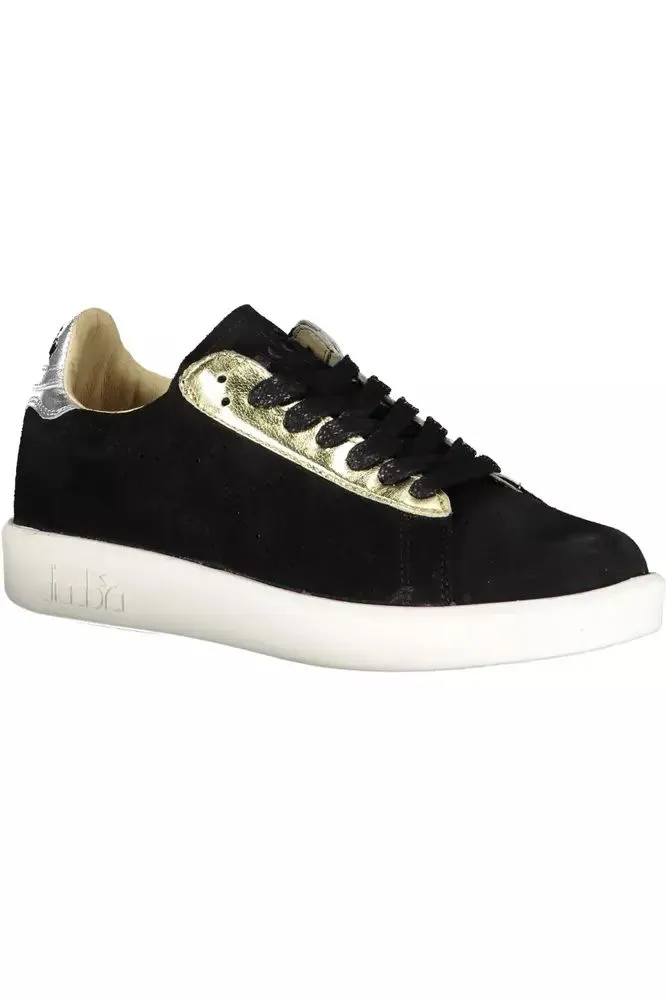 Diadora Elegant  Leather Sneakers with Contrasting Women's Details